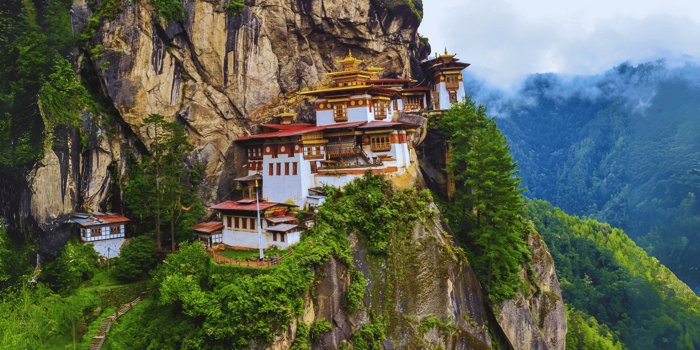 Buddhistischer Schrein Paro Taktsang.