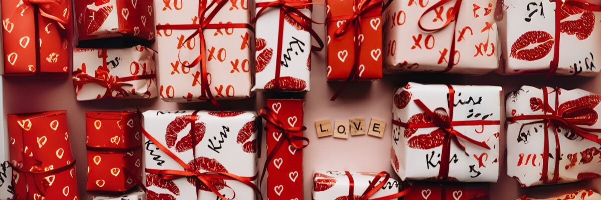 Romantisch verpackte Geschenke