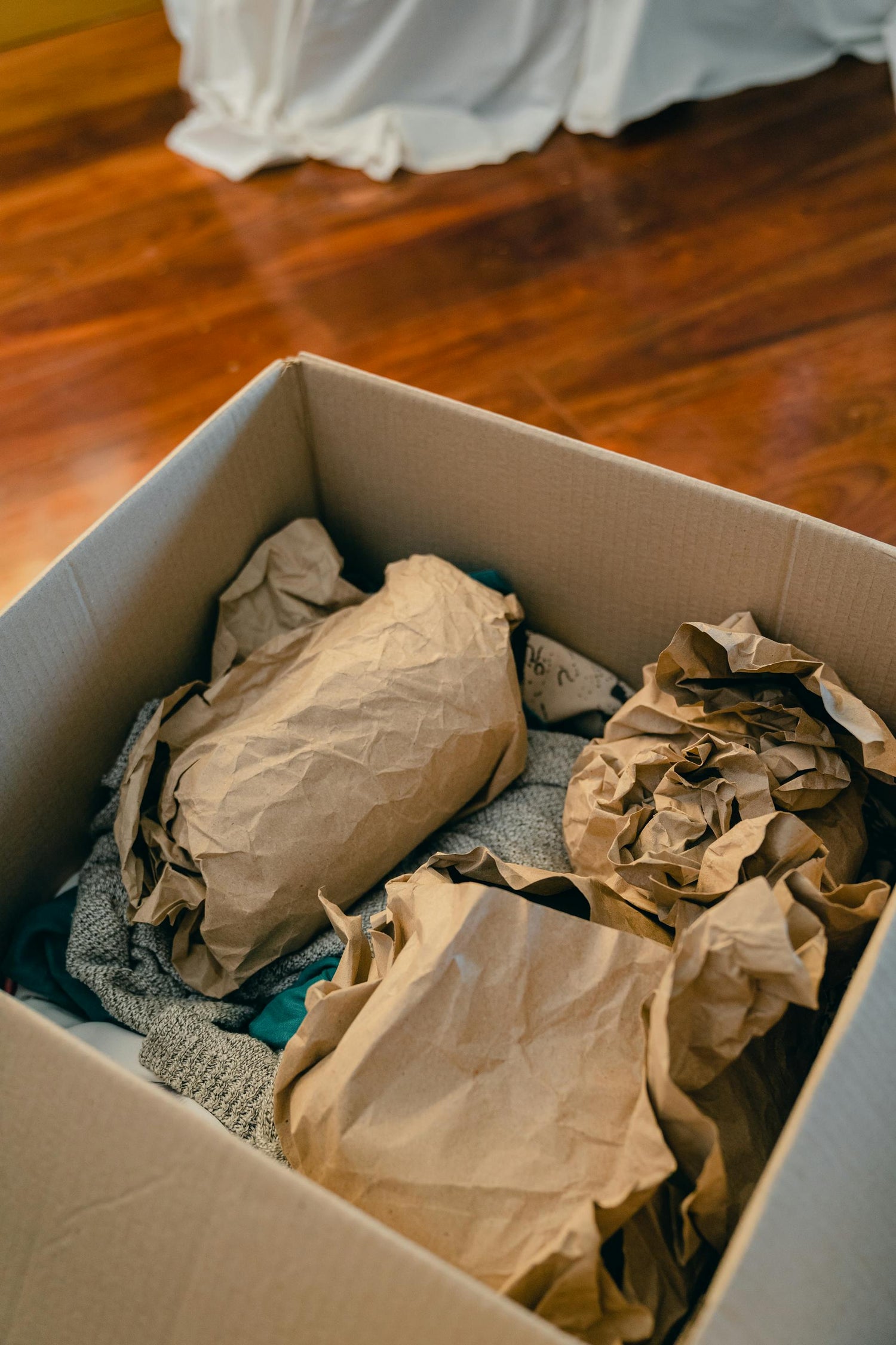 Nachhaltig Verpackte Warensendung.