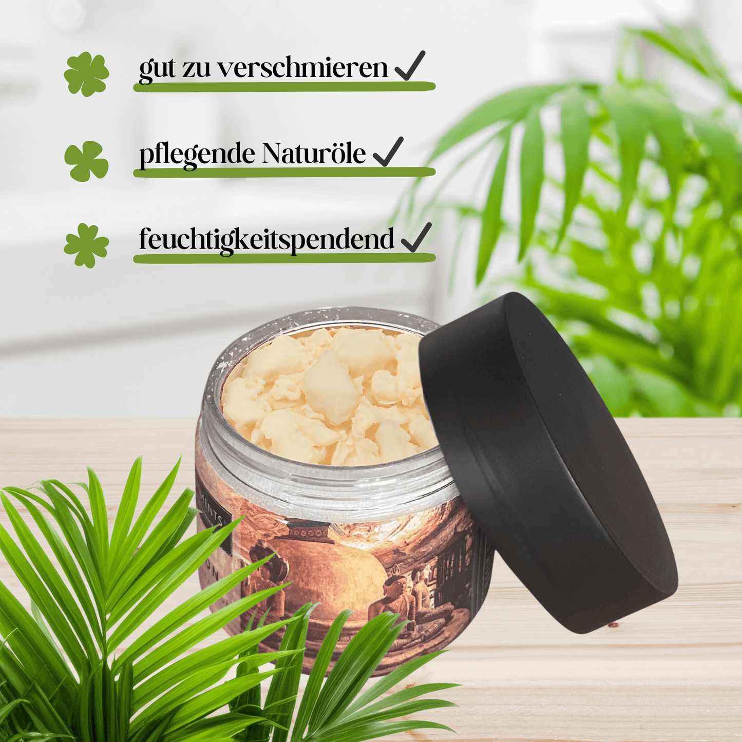 Vorteile von Treatments Ultra Rich Sheabutter Ceylon: gut zu verschmieren, pflegende Naturöle, fuchtigkeitsspended