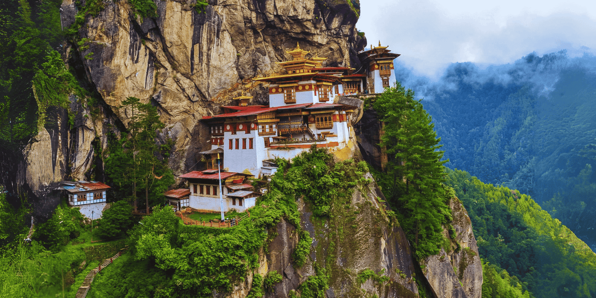 Buddhistischer Tempel Bhutan.